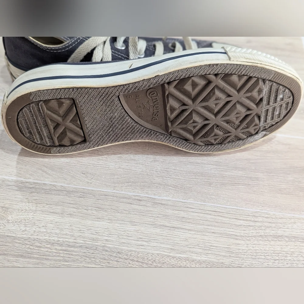 Converse Unisex Navy Blue White W: Size 7 M: Size 5 *NWOB